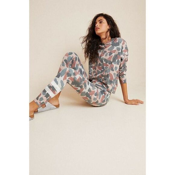 ANTHROPOLOGIE X SUNDRY Sz S ABSTRACT CAMO LEGGINGS - Picture 1 of 4